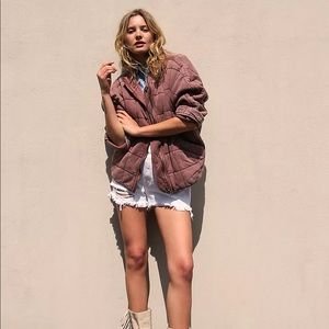 Free People Dolman Quilted Knit Jacket